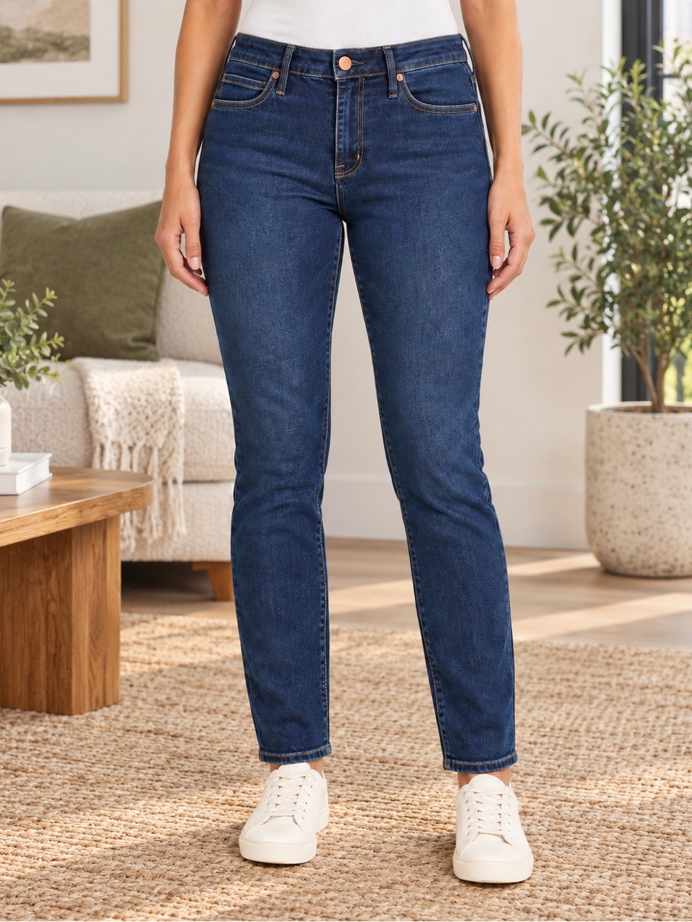 Seven7 Dark Indigo Skinny Jeans for Women size 12 like new